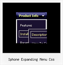 Iphone Expanding Menu Css Horizontal Menu Using