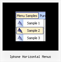 Iphone Horizontal Menus Createpopup Menu