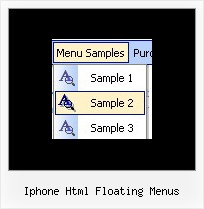 Iphone Html Floating Menus Dhtml Table Menu