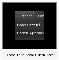 Iphone Like Scroll Menu Free Css Based Drop Down Menu