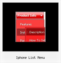 Iphone List Menu Scripts Menu Para Web