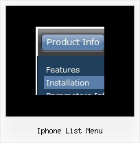 Iphone List Menu Creating Css Navigation
