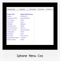 Iphone Menu Css Javascript Side Navigation