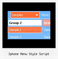 Iphone Menu Style Script Javascript Horizontal Slide Navigation Menu