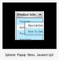 Iphone Popup Menu Javascript Menu Desplegables