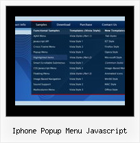 Iphone Popup Menu Javascript Tab In Html