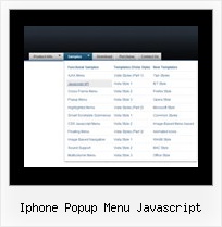 Iphone Popup Menu Javascript Down Menus In Css