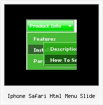 Iphone Safari Html Menu Slide Xp Style Menu Bar