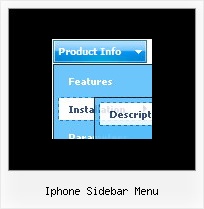 Iphone Sidebar Menu Firework Popup Menu Example