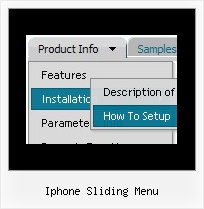 Iphone Sliding Menu Html Drop Down Menu Sample Code