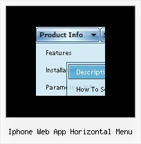 Iphone Web App Horizontal Menu Javascript Code Examples For Creating Menu