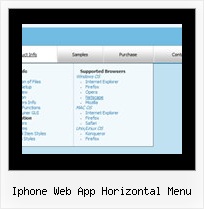 Iphone Web App Horizontal Menu Tree View In Dhtml