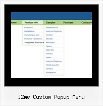 J2me Custom Popup Menu Xp Menu Graphics