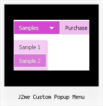 J2me Custom Popup Menu Expandable Menu Bar In Html