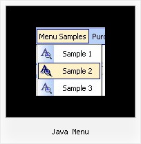 Java Menu Drop Down States