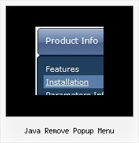 Java Remove Popup Menu Web Design Pulldown Menu