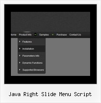 Java Right Slide Menu Script Web Menu Gratis