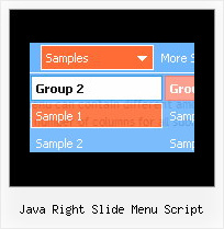 Java Right Slide Menu Script Frames Horizontal Dhtml Sliding