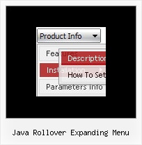 Java Rollover Expanding Menu Dropdown Menu In Java