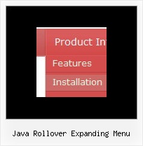 Java Rollover Expanding Menu Dropdown Vertical