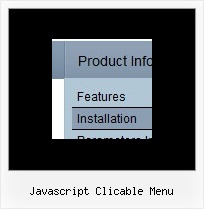 Javascript Clicable Menu Drop Down Menu Cross Frame Example