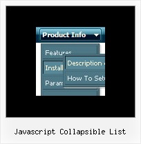 Javascript Collapsible List Javascript Cascade Menus
