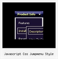 Javascript Css Jumpmenu Style Mini Menu Button