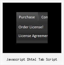 Javascript Dhtml Tab Script Dhtml Cascading Horizontal