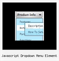 Javascript Dropdown Menu Element Folding Menu Code