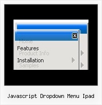 Javascript Dropdown Menu Ipad Javascript Menu Mouse Over