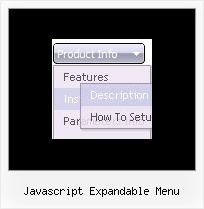 Javascript Expandable Menu Horizontal Javascript Scroll