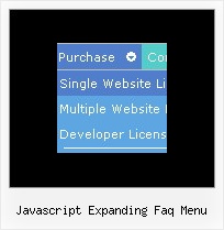 Javascript Expanding Faq Menu Submenu Sample With Java Script
