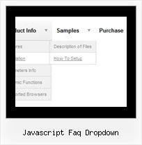 Javascript Faq Dropdown Html Code Menu