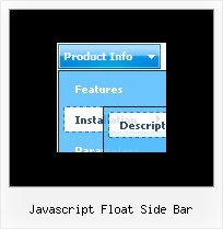 Javascript Float Side Bar Javascript Drop Down Menu Frames