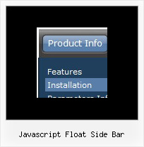 Javascript Float Side Bar Creating Floating Java Menus