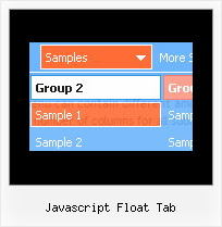 Javascript Float Tab Net Pop Up Menu