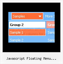 Javascript Floating Menu Onmouseover Web Menu Javascript