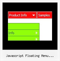 Javascript Floating Menu Onmouseover Menu Development