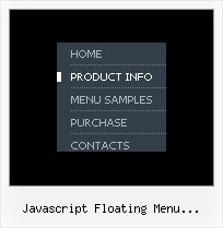 Javascript Floating Menu Onmouseover Tutorial Menu Vertical