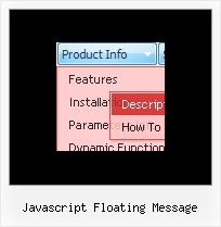 Javascript Floating Message Vertical Tab Menu