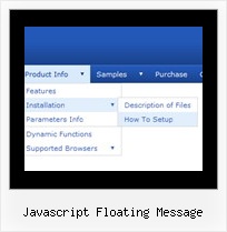 Javascript Floating Message Javascript Dropdown