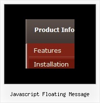 Javascript Floating Message On Mouse Over Drop Down Menu