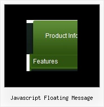 Javascript Floating Message Menu Web Horizontal