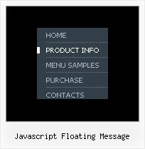 Javascript Floating Message Css Cascading Menu