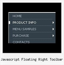 Javascript Floating Right Toolbar Scroll Menu