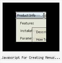 Javascript For Creating Menus Submenus Drop Down Navigation Example