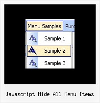 Javascript Hide All Menu Items Dhtml Transitional Effect Codes