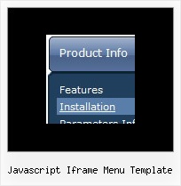 Javascript Iframe Menu Template Drop Down Menus Sample Code