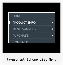 Javascript Iphone List Menu Http Javascriptmenu Net Drop_Down_Menue Html