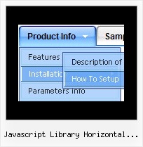 Javascript Library Horizontal Menubar Dropdown Jscript Menu